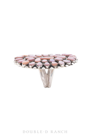 Ring, Cluster, Pink Mother of Pearl. Hallmark, 435-1