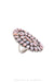 Ring, Cluster, Pink Mother of Pearl. Hallmark, 435-1