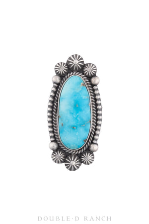 Ring, Natural Stone, Turquoise, Hallmark, Contemporary, 1320