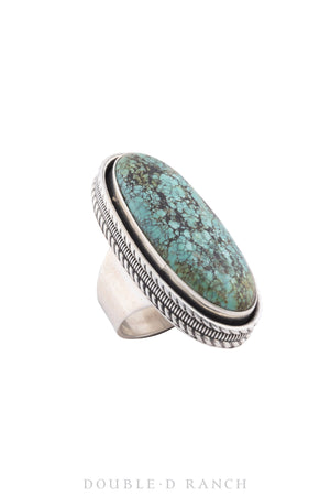 Ring, Natural Stone, Turquoise, Hallmark, Vintage, 1344