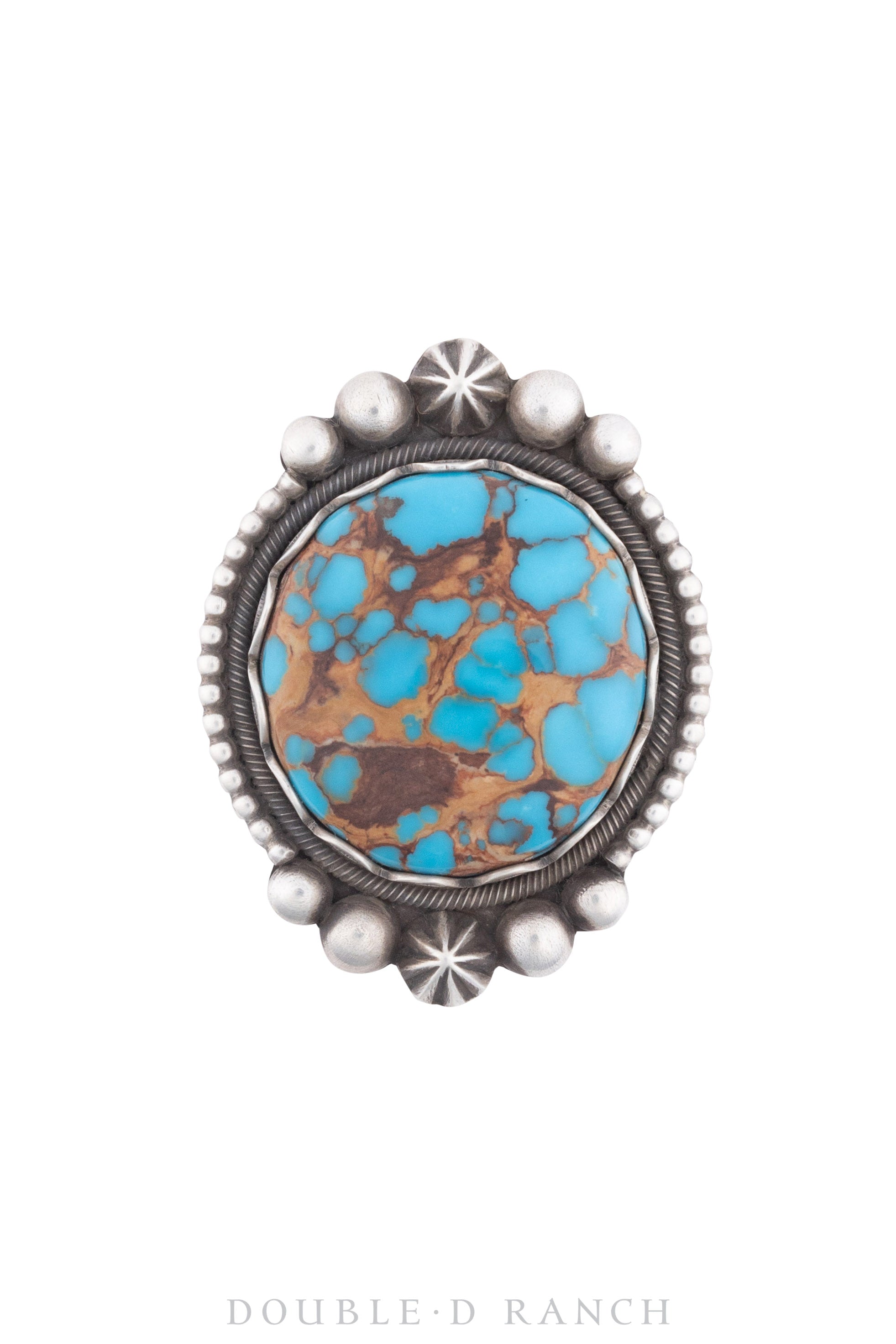 Ring, Natural Stone, Turquoise, Hallmark, Vintage, 1338
