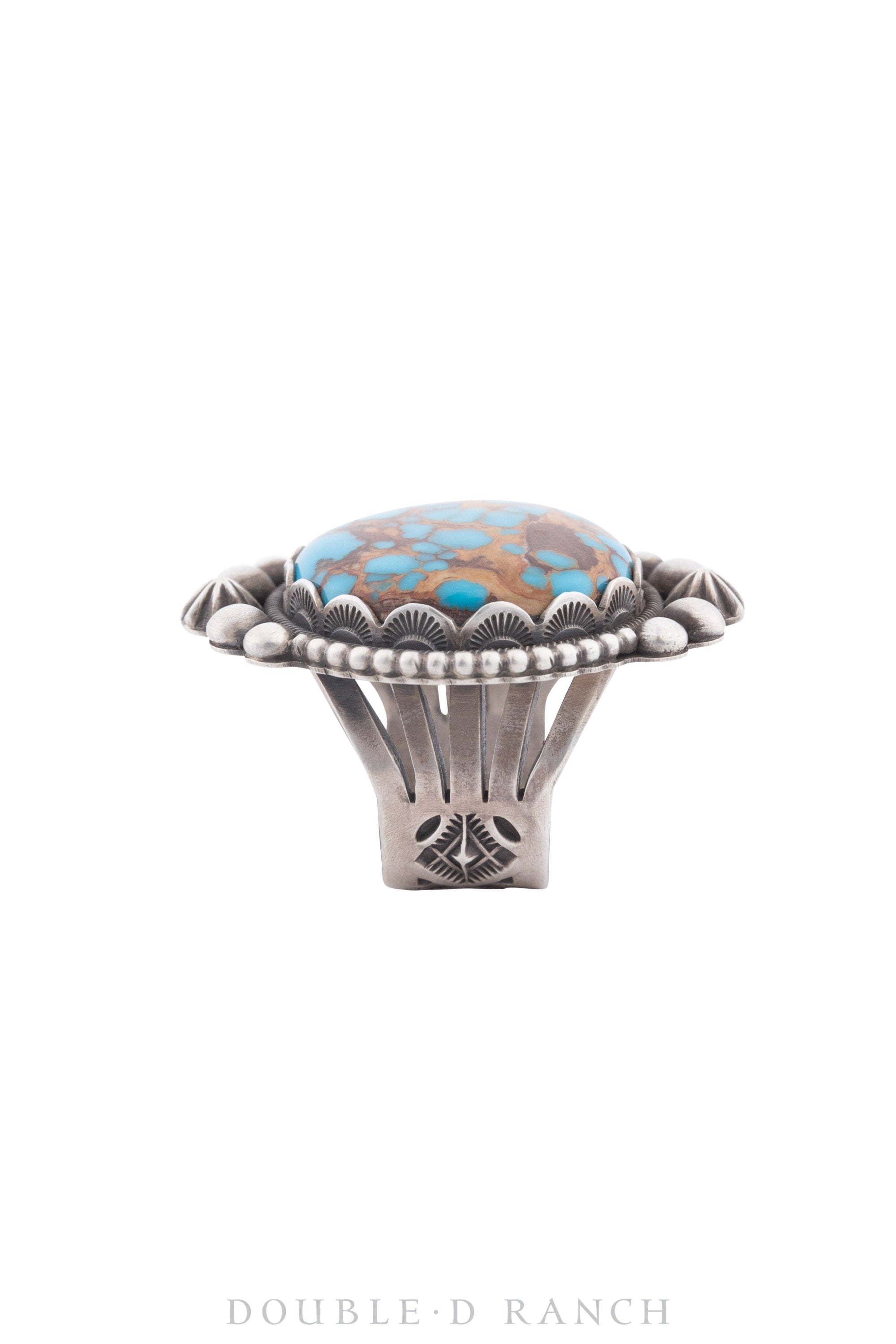 Ring, Natural Stone, Turquoise, Hallmark, Vintage, 1338