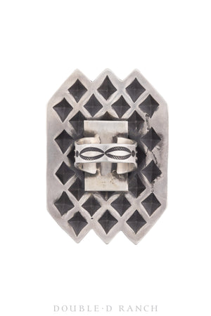 Ring, Concho, Sterling Silver, Hallmark, Contemporary, 1321