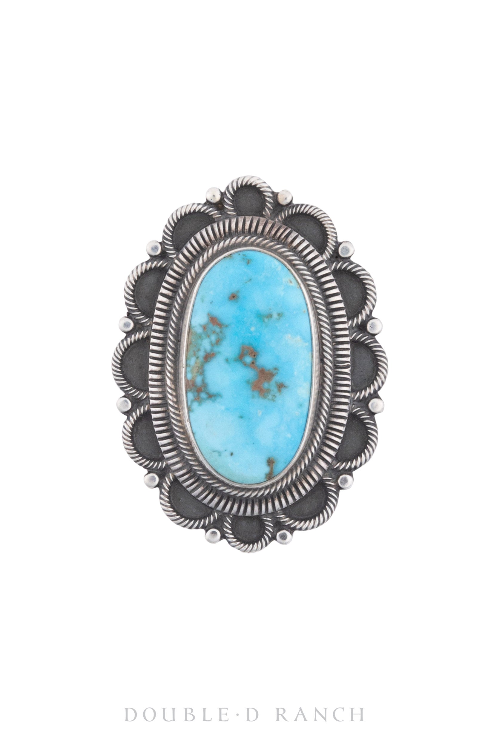 Ring, Natural Stone, Turquoise, Hallmark, Vintage, 1339