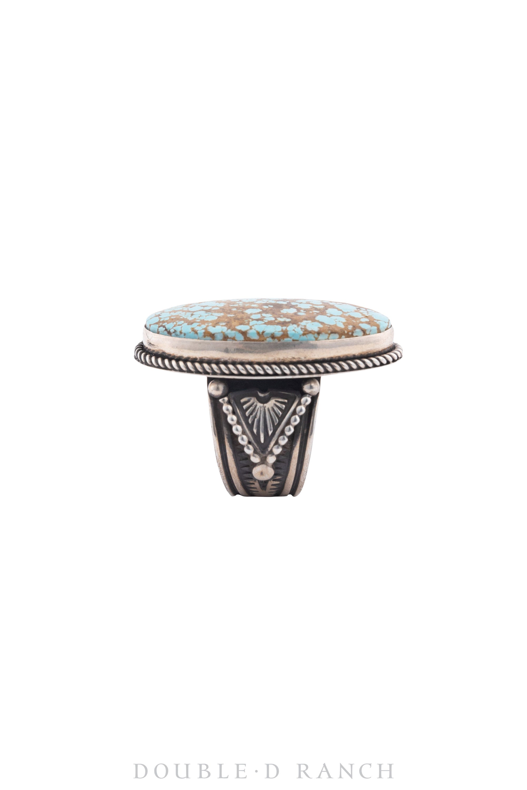 Ring, Natural Stone, Turquoise, Hallmark, Vintage, 1340