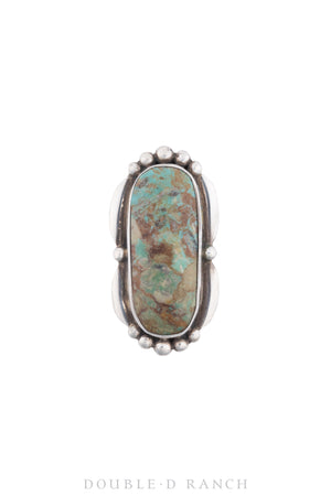 Ring, Natural Stone, Turquoise, Hallmark, Vintage, 1342