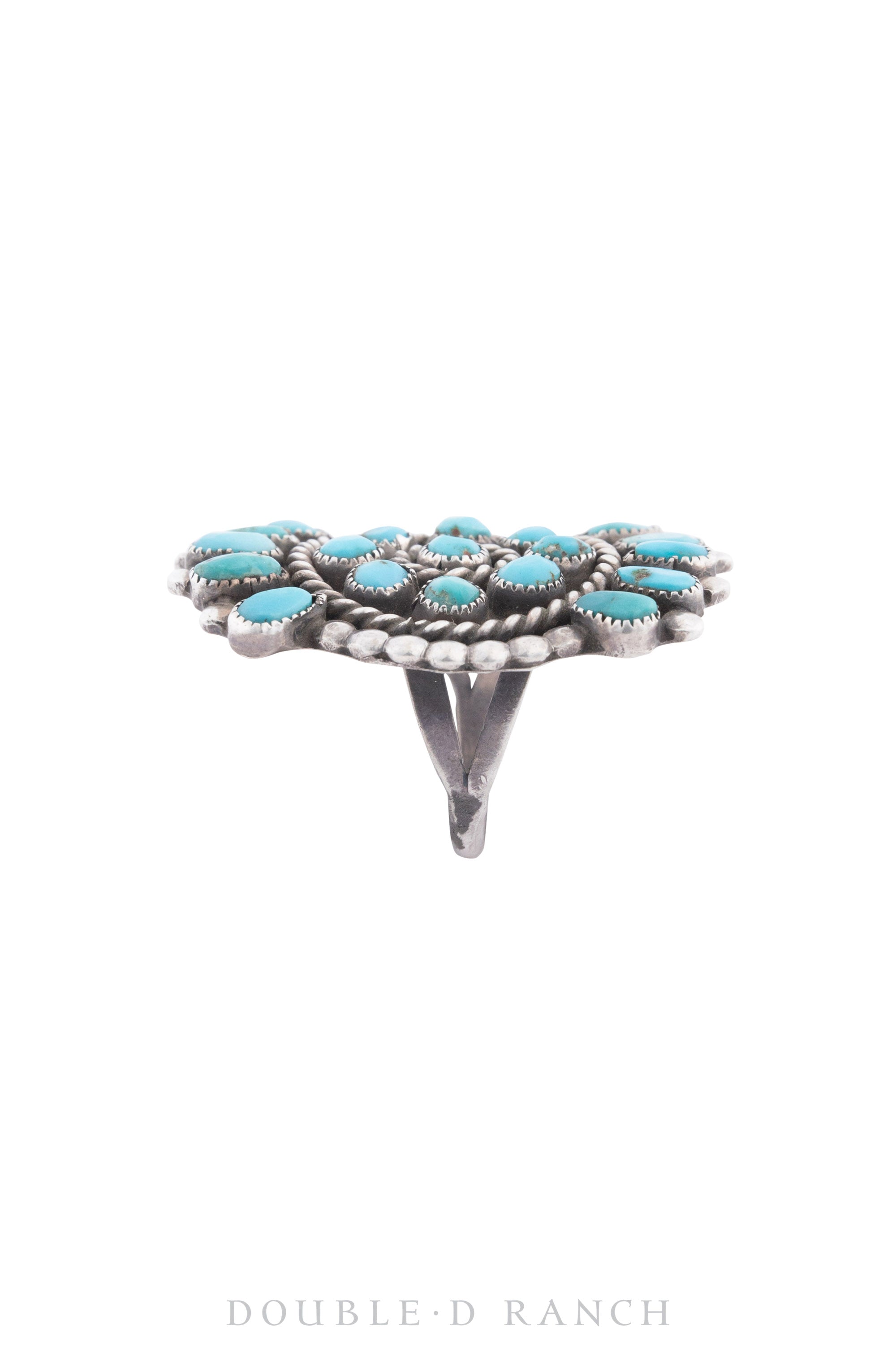 Ring, Cluster, Turquoise, Vintage, 1327