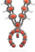 Necklace, Squash Blossom, Coral, Artisan, Hallmark, Contemporary, 3023