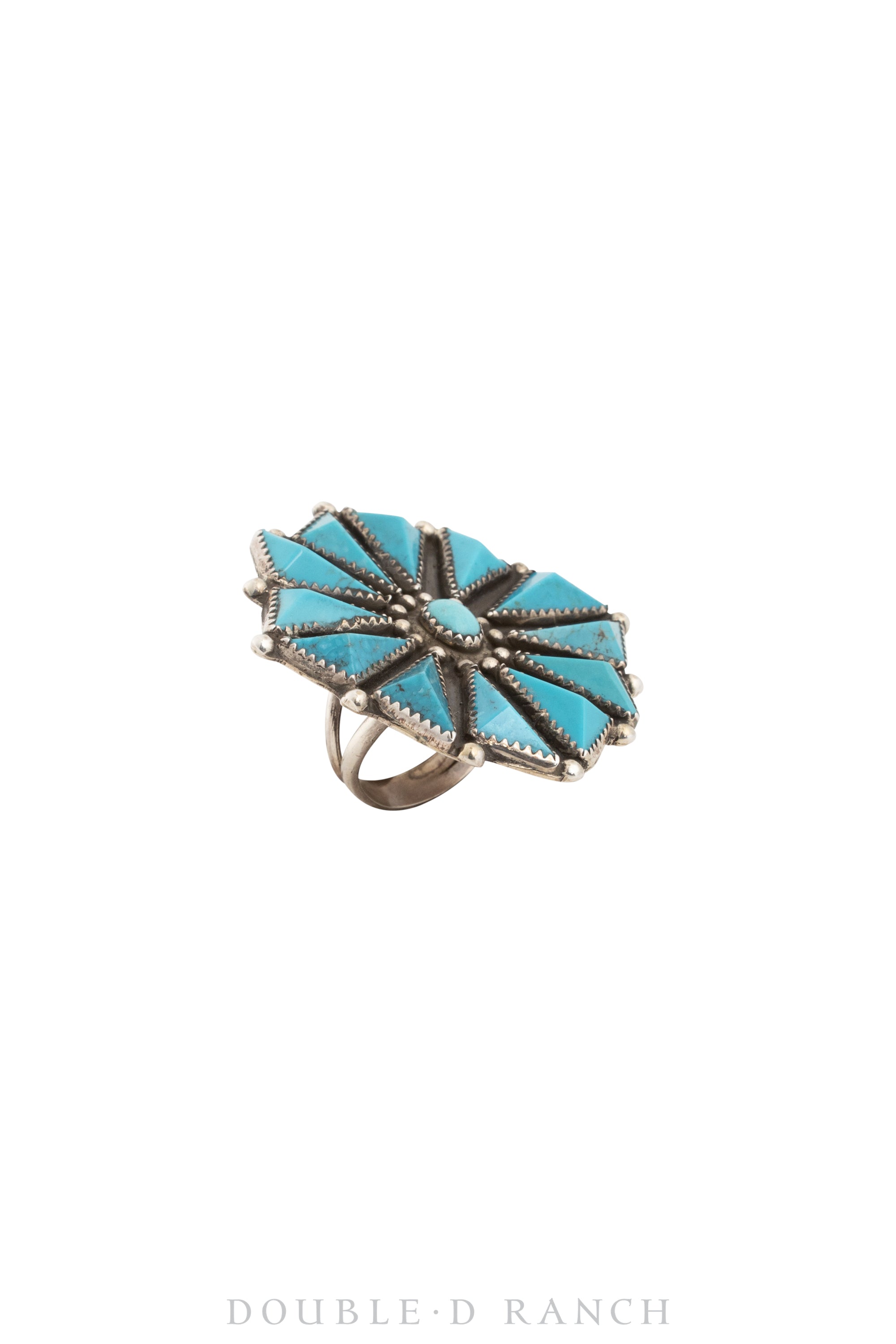 Ring, Cluster, Turquoise, Hallmark, Vintage, Old Stock, 1471