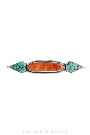 Pin, Bar, Turquoise & orange Spiny Oyster, Contemporary, 878