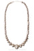 Necklace, Desert Pearl, Round & Tubular Beads, Stampwork, Vintage, 1960
