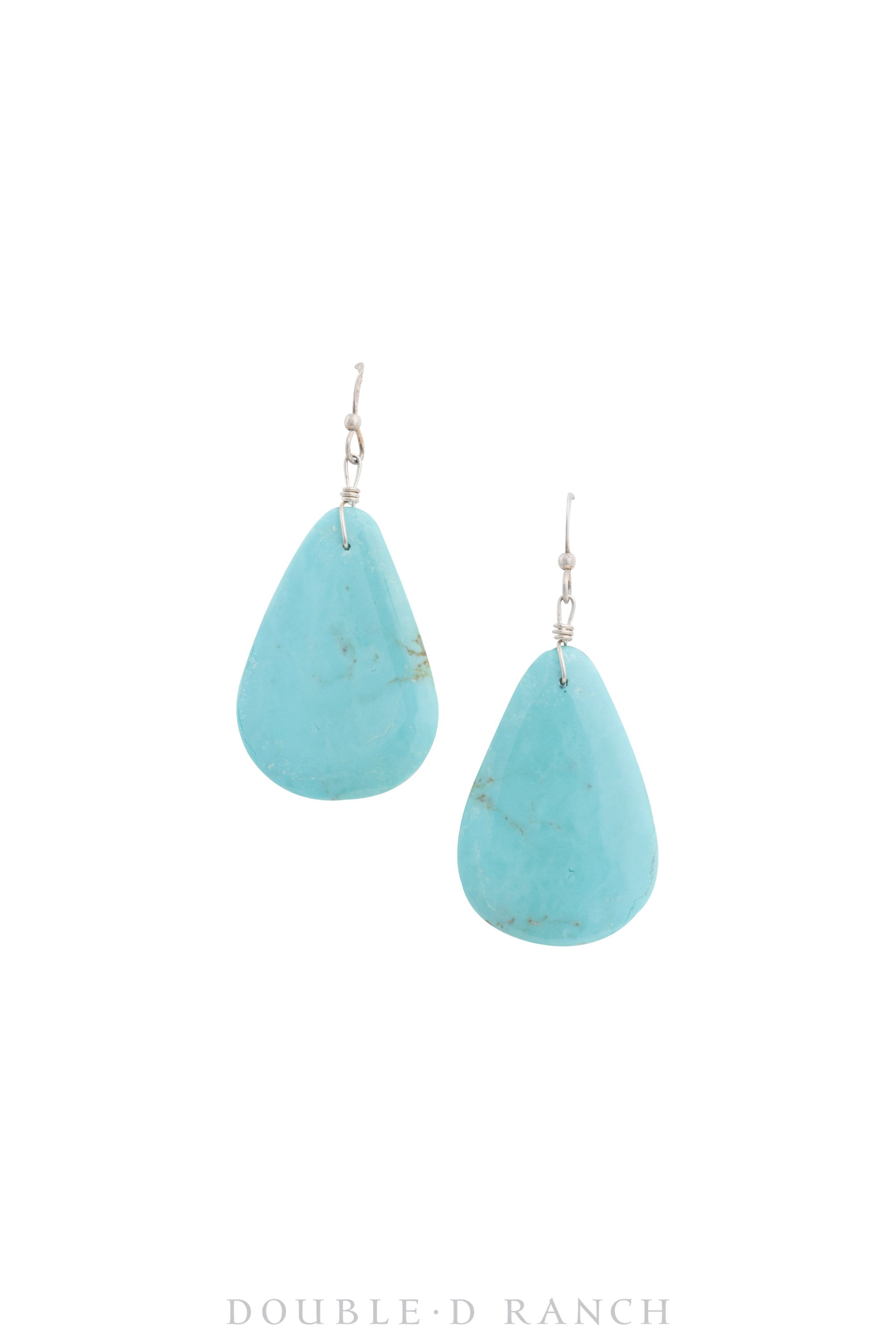 Earrings, Slab, Turquoise, Tabs, Artisan, Contemporary, 1486
