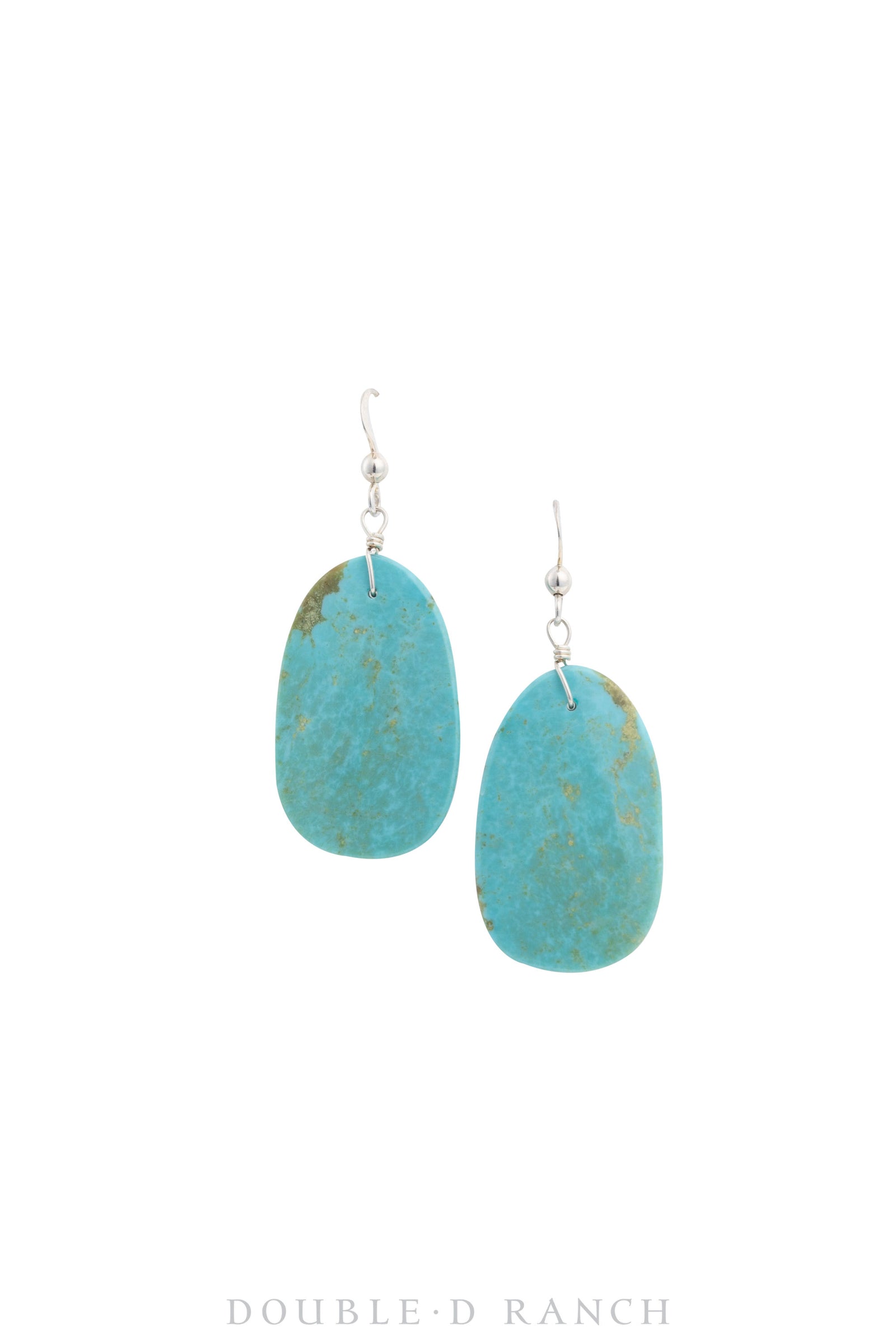 Earrings, Slab, Turquoise, Tabs, Artisan, Contemporary, 1488