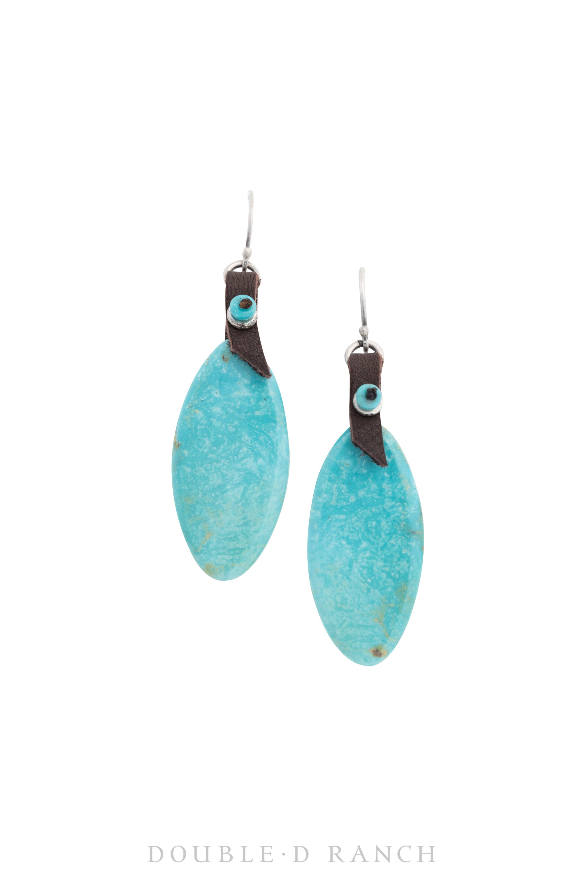 Earrings, Slab, Turquoise, Contemporary, 1479