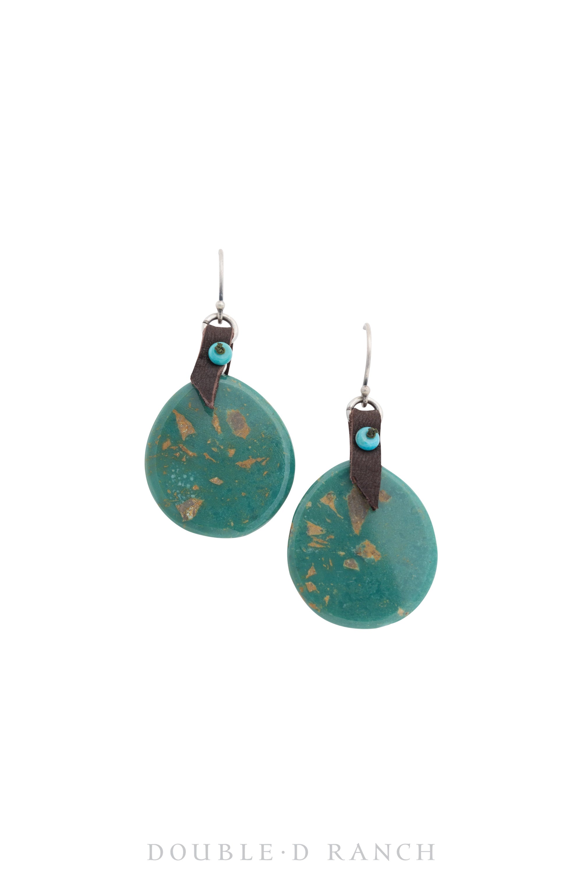 Earrings, Slab, Turquoise, Contemporary, 1481