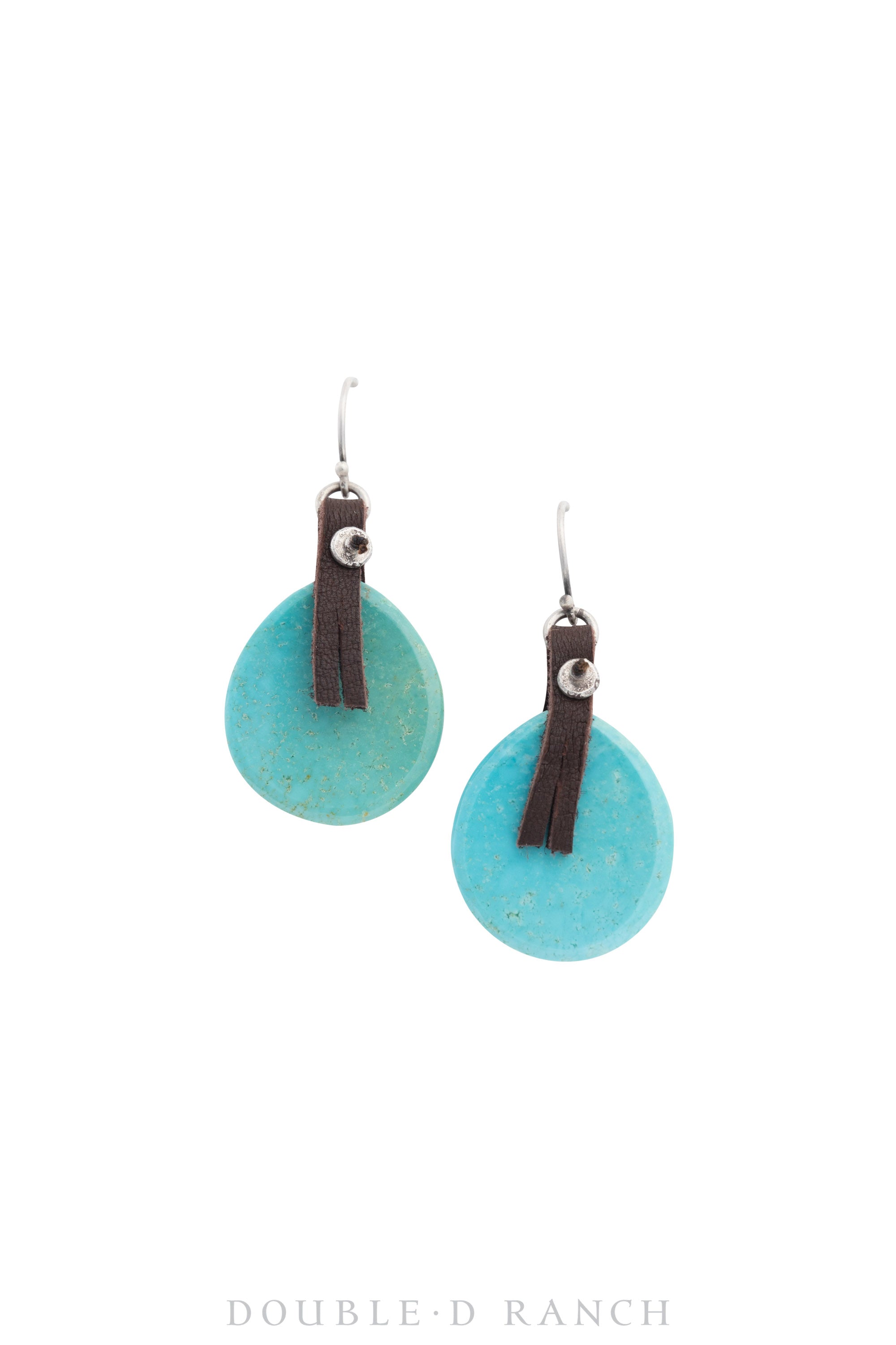 Earrings, Slab, Turquoise, Contemporary, 1483