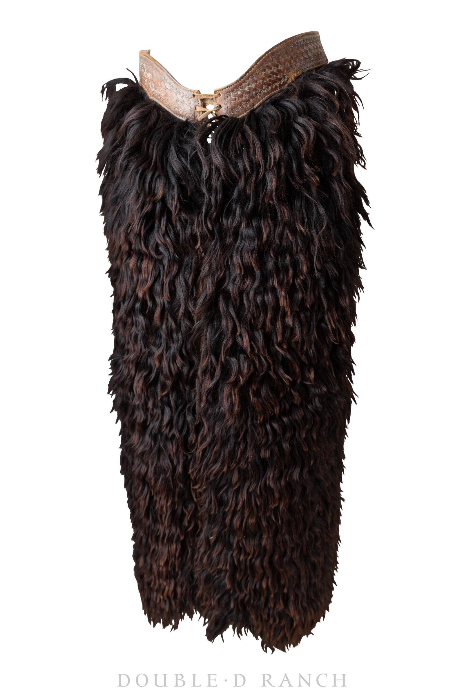 Miscellaneous, Chaps, Woolies, Tooled Leather Belt, Vintage, Turn of the Century, 738