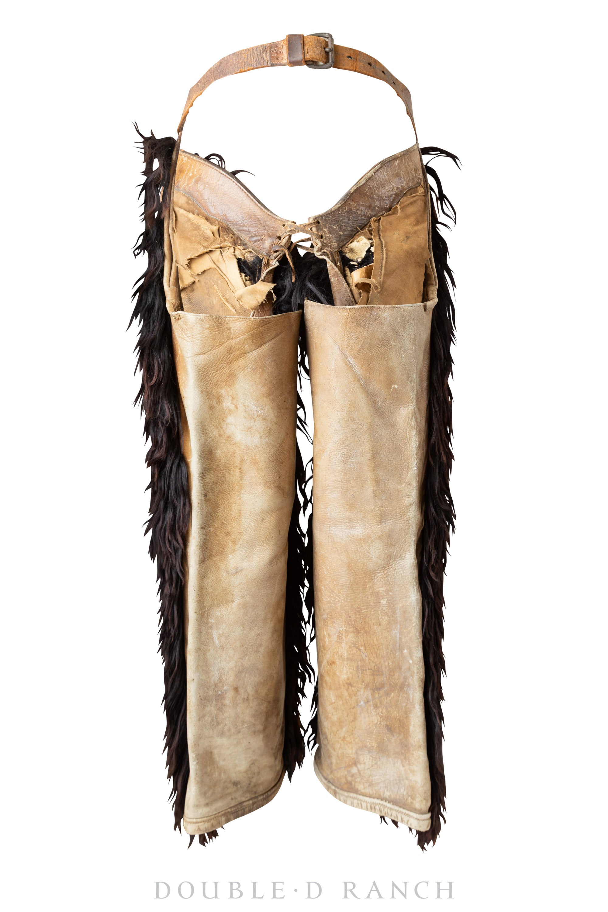 Miscellaneous, Chaps, Woolies, Tooled Leather Belt, Vintage, Turn of the Century, 738