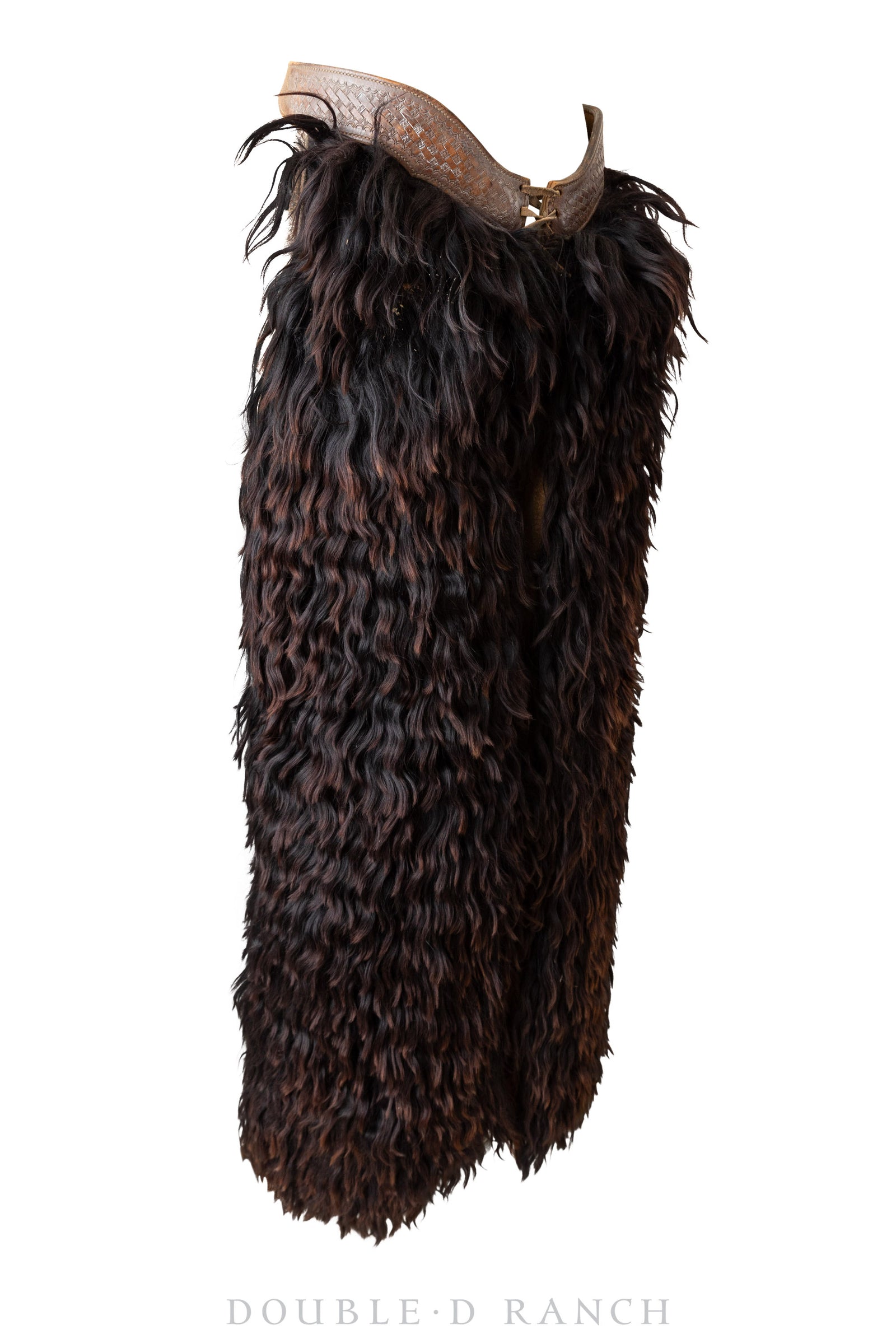 Miscellaneous, Chaps, Woolies, Tooled Leather Belt, Vintage, Turn of the Century, 738