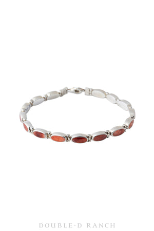 Bracelet, Tennis, Orange Spiny Oyster, Hallmark, Contemporary, 3365