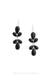 Earrings, Drop, Onyx, Hallmark, Contemporary, 1501