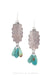 Earrings, Drops, Turquoise, Concho, Contemporary, 1511