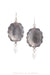 Earrings, Repurposed, Concho, Sterling Silver & Pearl, 1470