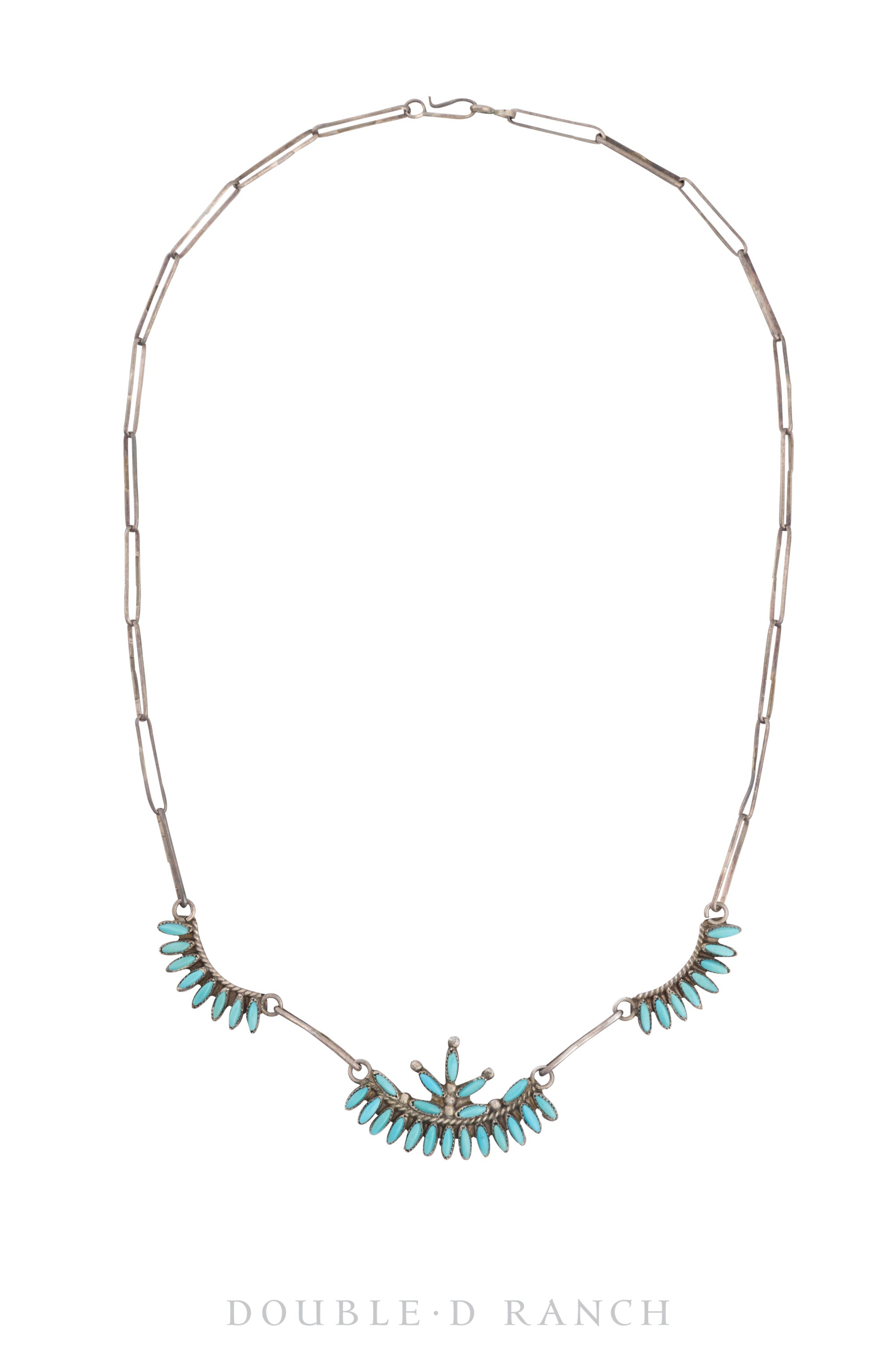 Necklace, Princess, Turquoise, Zuni Needle Point, Vintage ‘50s, 3105