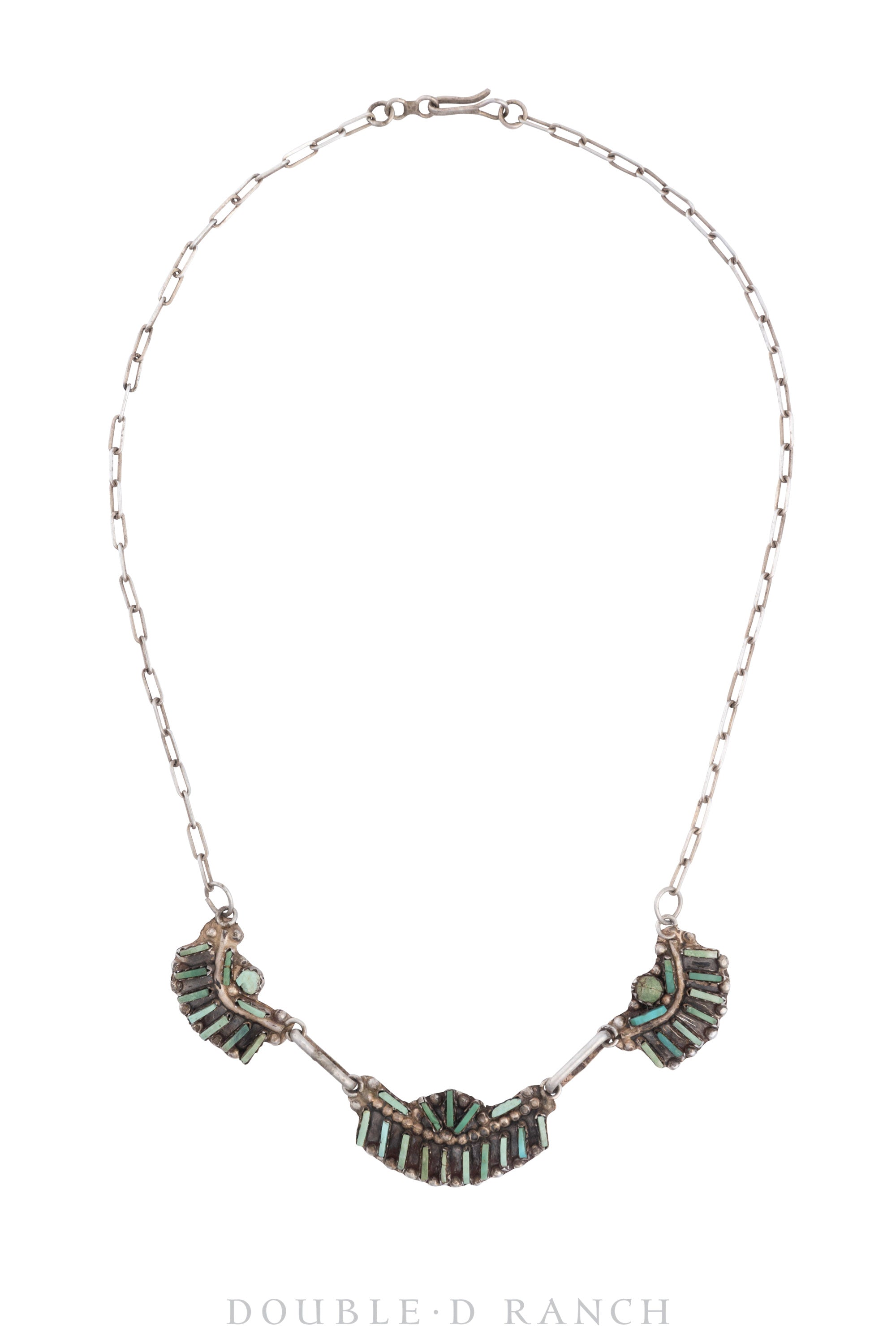 Necklace, Princess, Turquoise, Zuni Needle Point, Mark, Vintage ‘50s, 3104