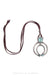 Necklace, Jesse Robbins, Leather Thong, Turquoise, Naja, Artisan Hallmark, Contemporary, 3091