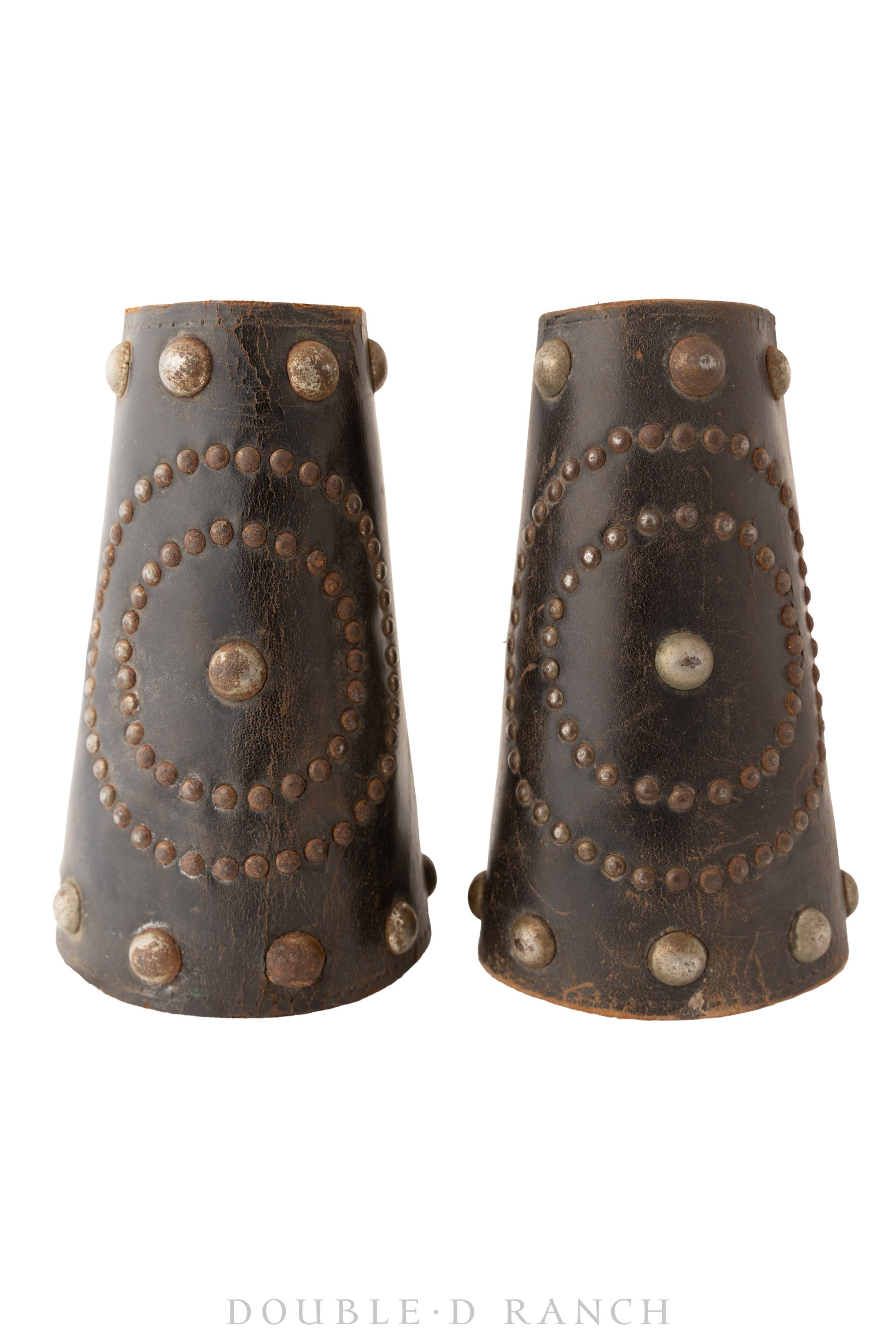 Gauntlets, Western, Leather, Studded, Vintage, 3328