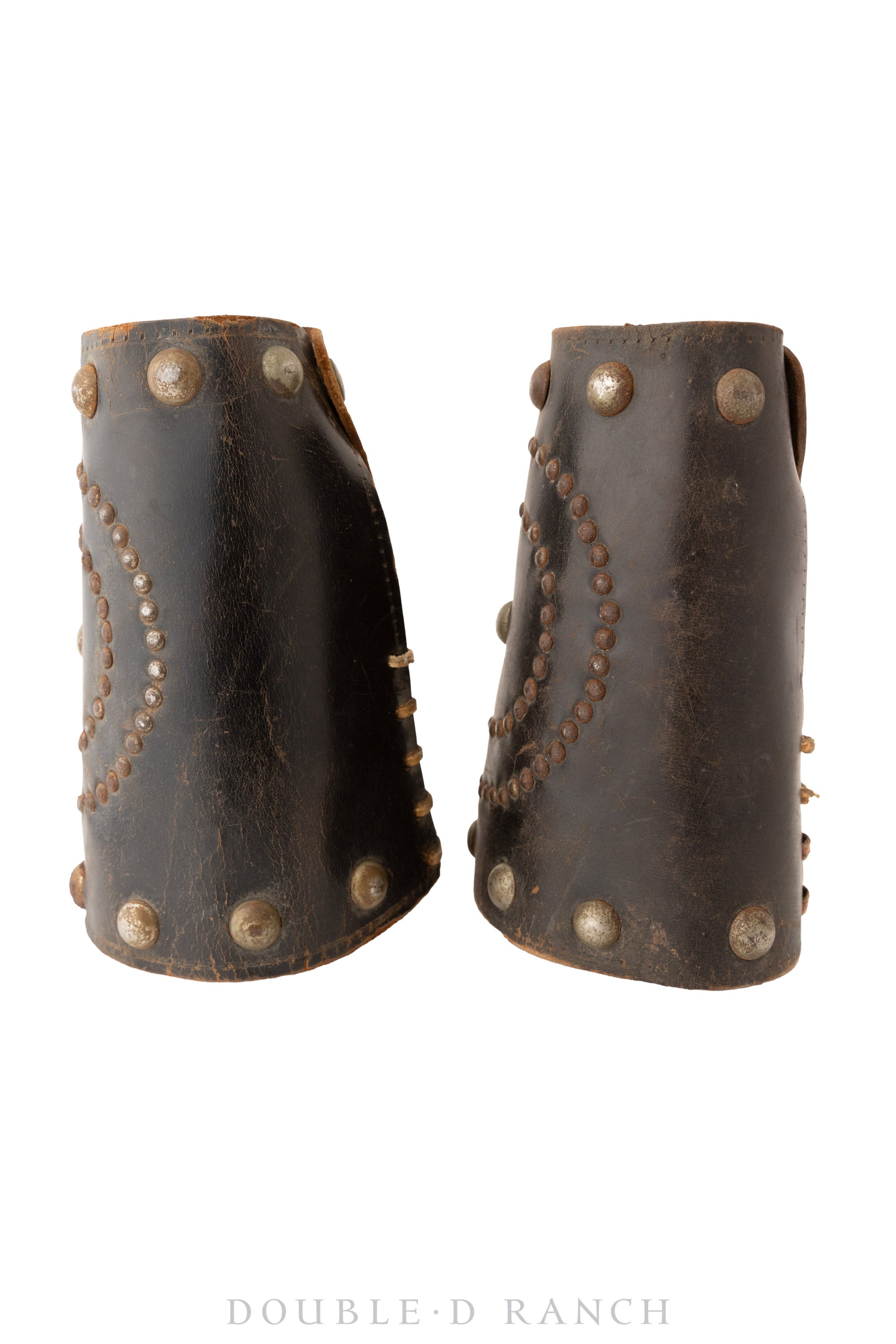 Gauntlets, Western, Leather, Studded, Vintage, 3328