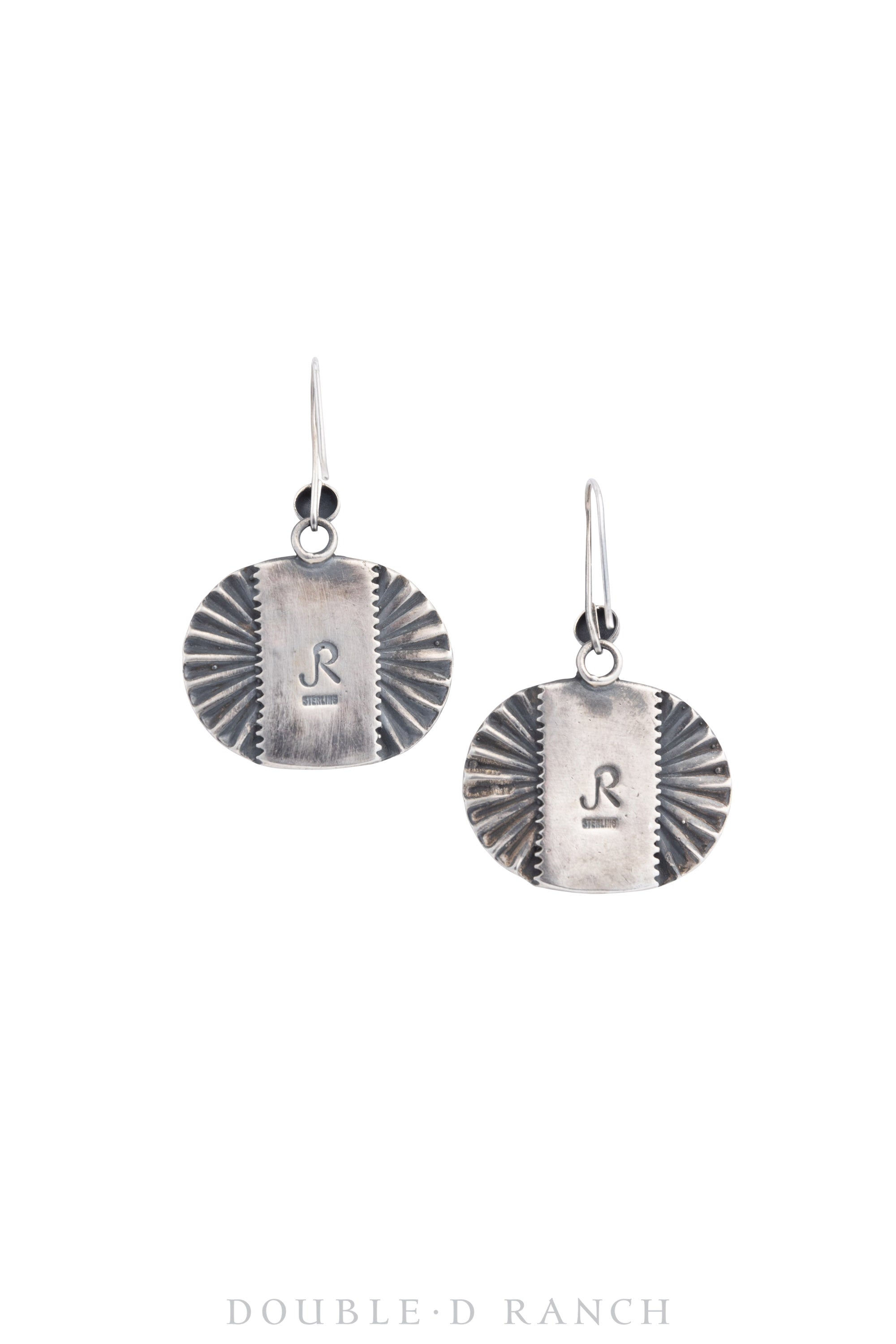 Earrings, Jesse Robbins, Turquoise & Orange Spiny Oyster, Morgan Silver Dollar Coin, Hallmark, Contemporary, 1560