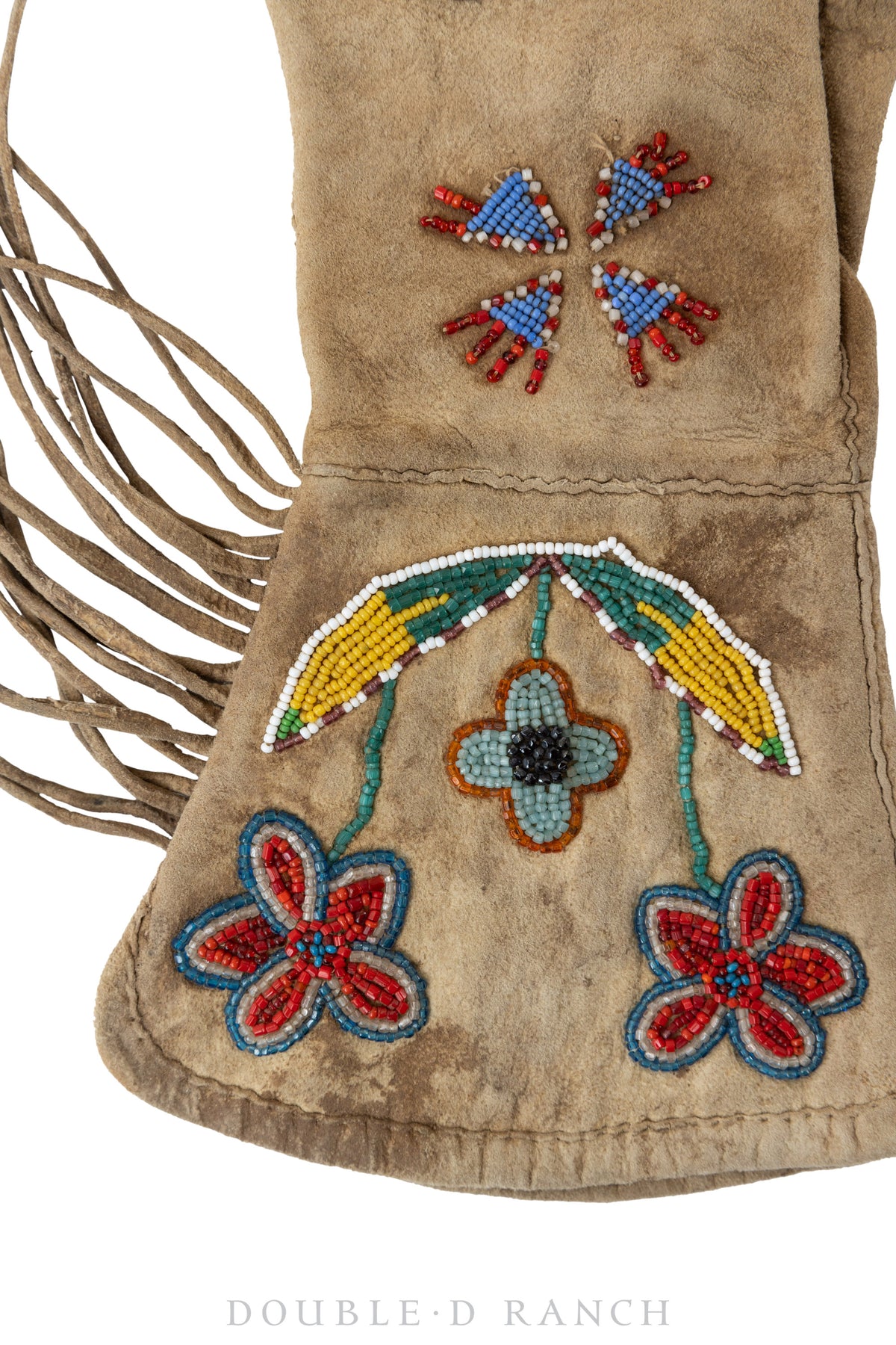 Miscellaneous, Gauntlet, Beaded, Sioux-Metis, Floral, Vintage 1900-1910, 770