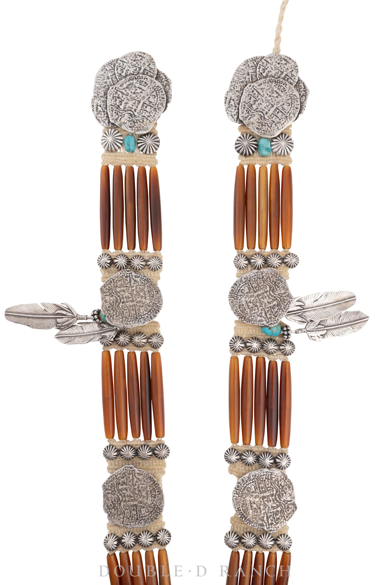 Belt, A Vintage, Mummy's Bundle, Hairpipe & Conchos, Hallmark, Vintage, 541