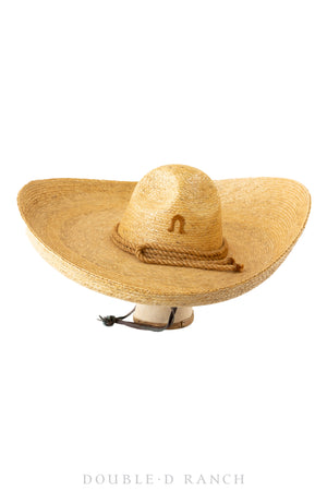 Miscellaneous, Hat, Sombrero, Natural Fiber Straw, Vintage, 786