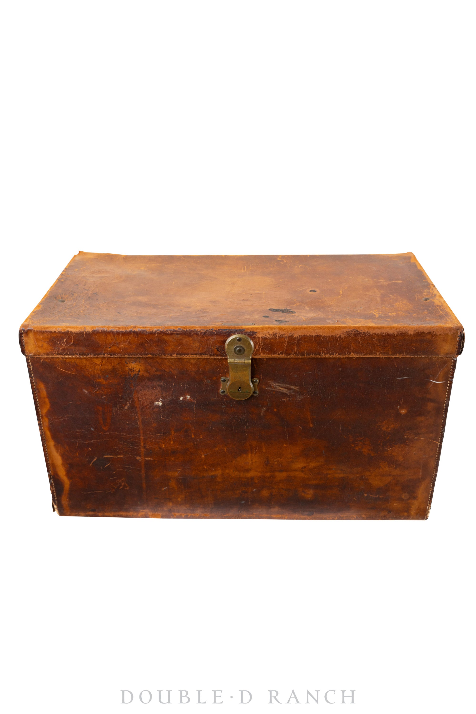 Miscellaneous, Trunk, Leather Covered, John Boyle Manufacturing, Vintage 20th th Century, 769