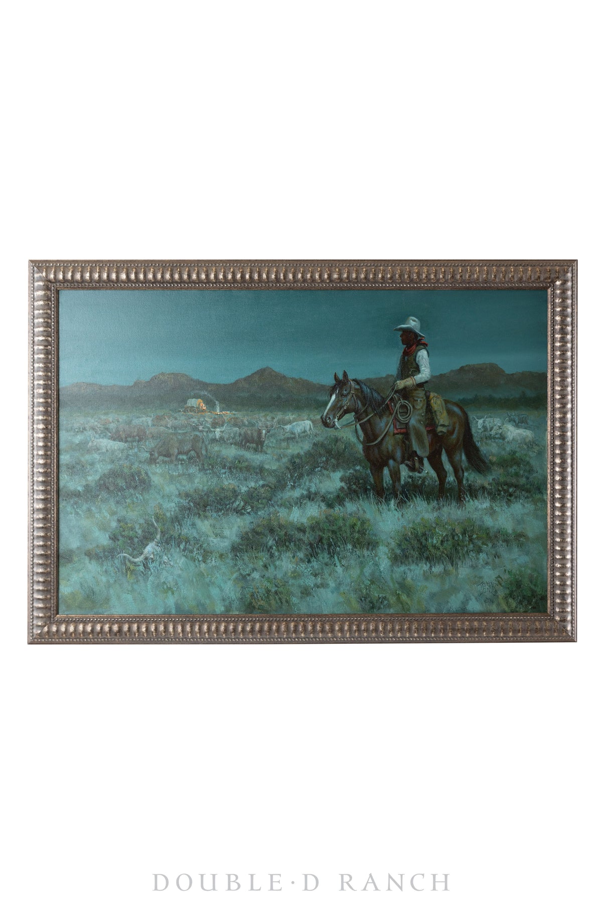 Art, Oil on Canvas, Western Narratives, Night Scenes, John Jones 2015, 1269