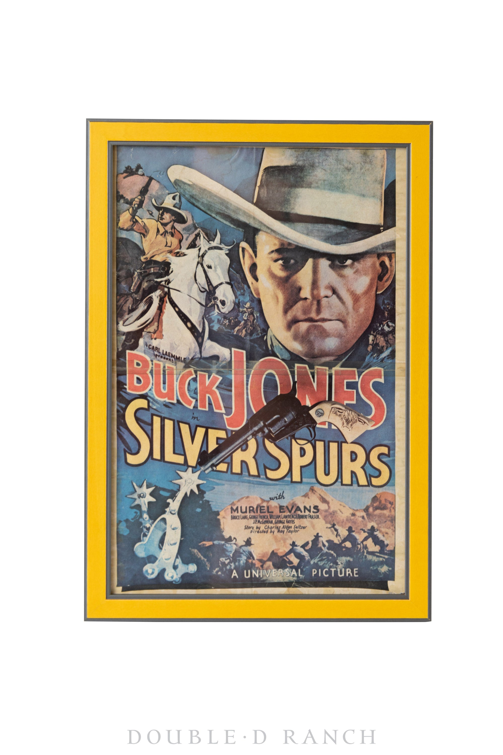 Art, Movie Poster, Buck Jones Silver Spurs, Vintage,'36, 1237