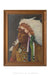 Art, Oil on Canvas, Portrait of an Indian Chief, Les Coles, Deaccession, Vintage, 1301
