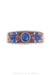 Cuff, Inlay, Lapis & Mixed Stones, Leather Lined, Artisan, Contemporary, 3578