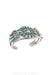 Cuff, Cluster, Turquoise, Vintage ‘50s, 3595