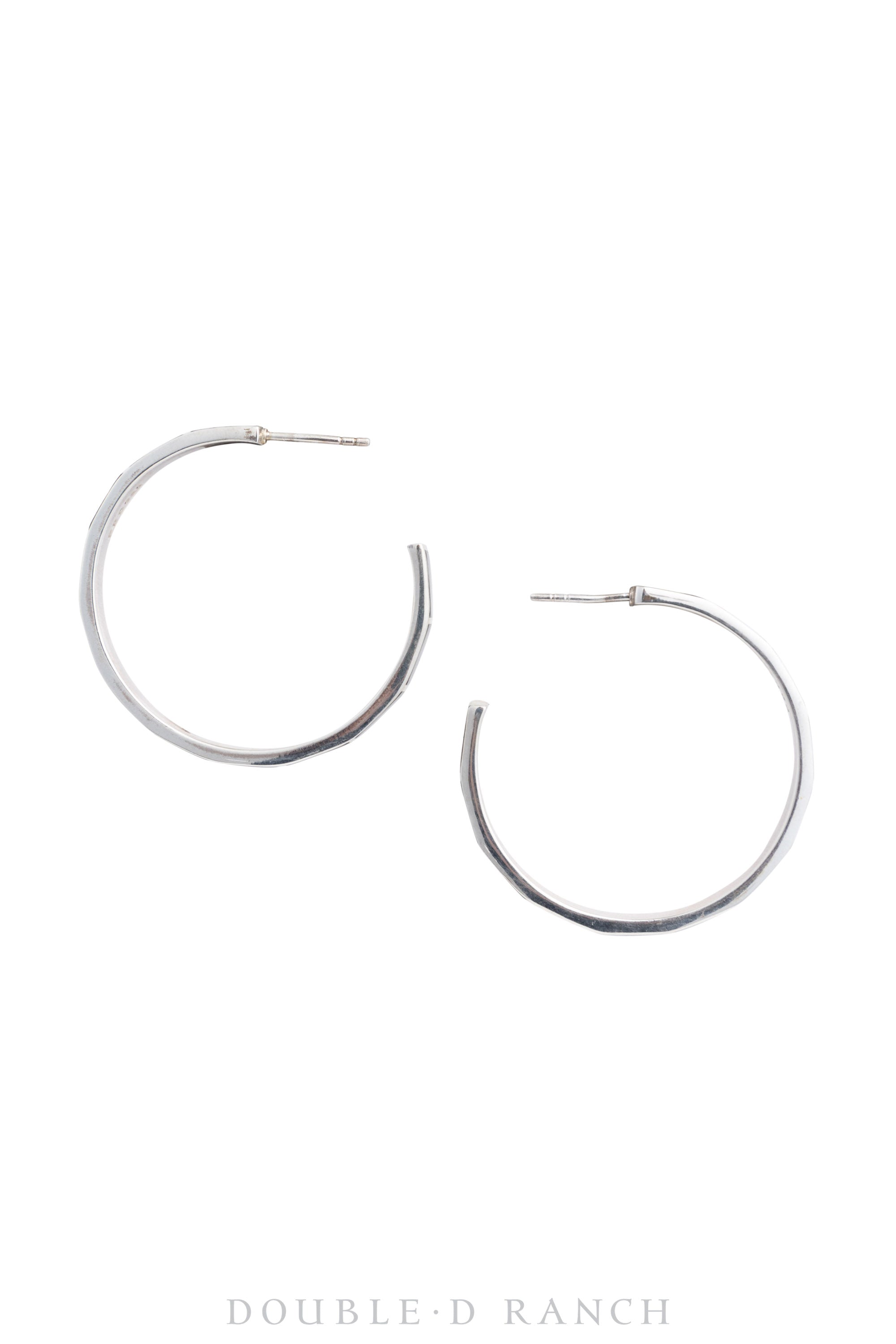 Earrings, Hoop, Onyx, Inlay, Contemporary, 1516B