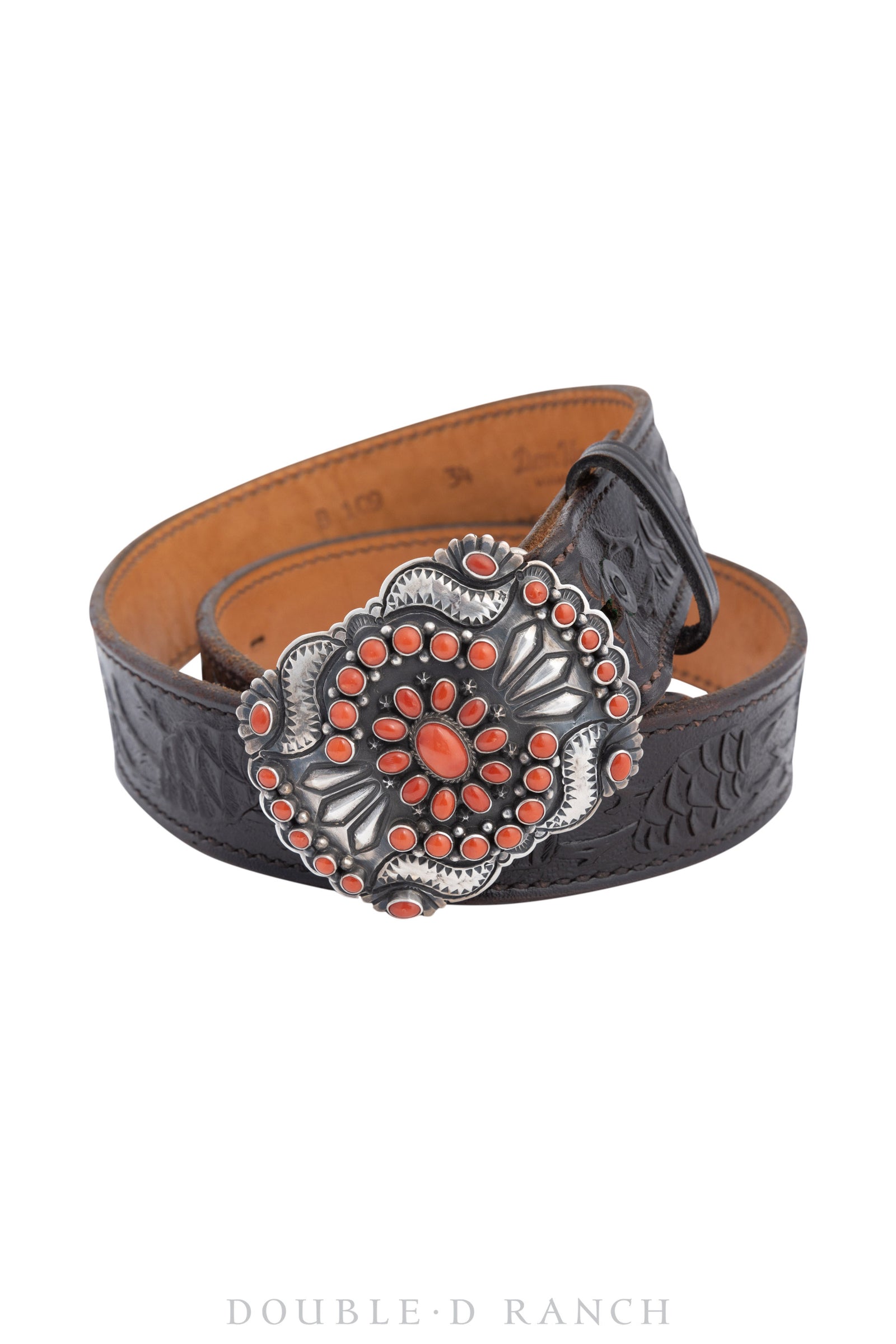 Belt, A Vintage, Buckle, Concho, Coral, Hallmark, Contemporary, 526