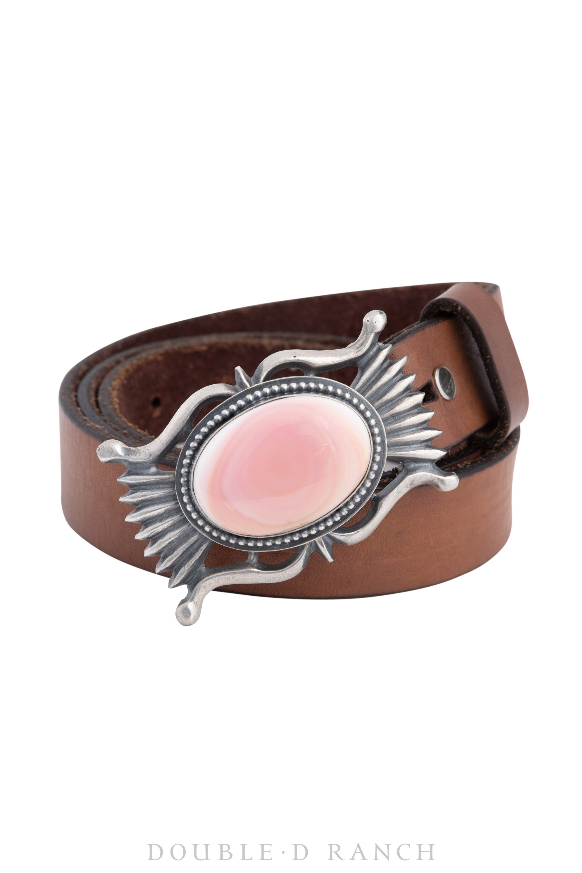 Belt, A Buckle, Pink Conch, Sterling Silver, Contemporary, 531