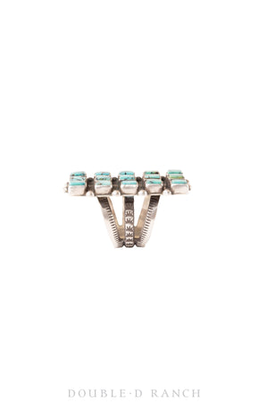 Ring, Cluster, Turquoise, Hallmark, Contemporary, 1065