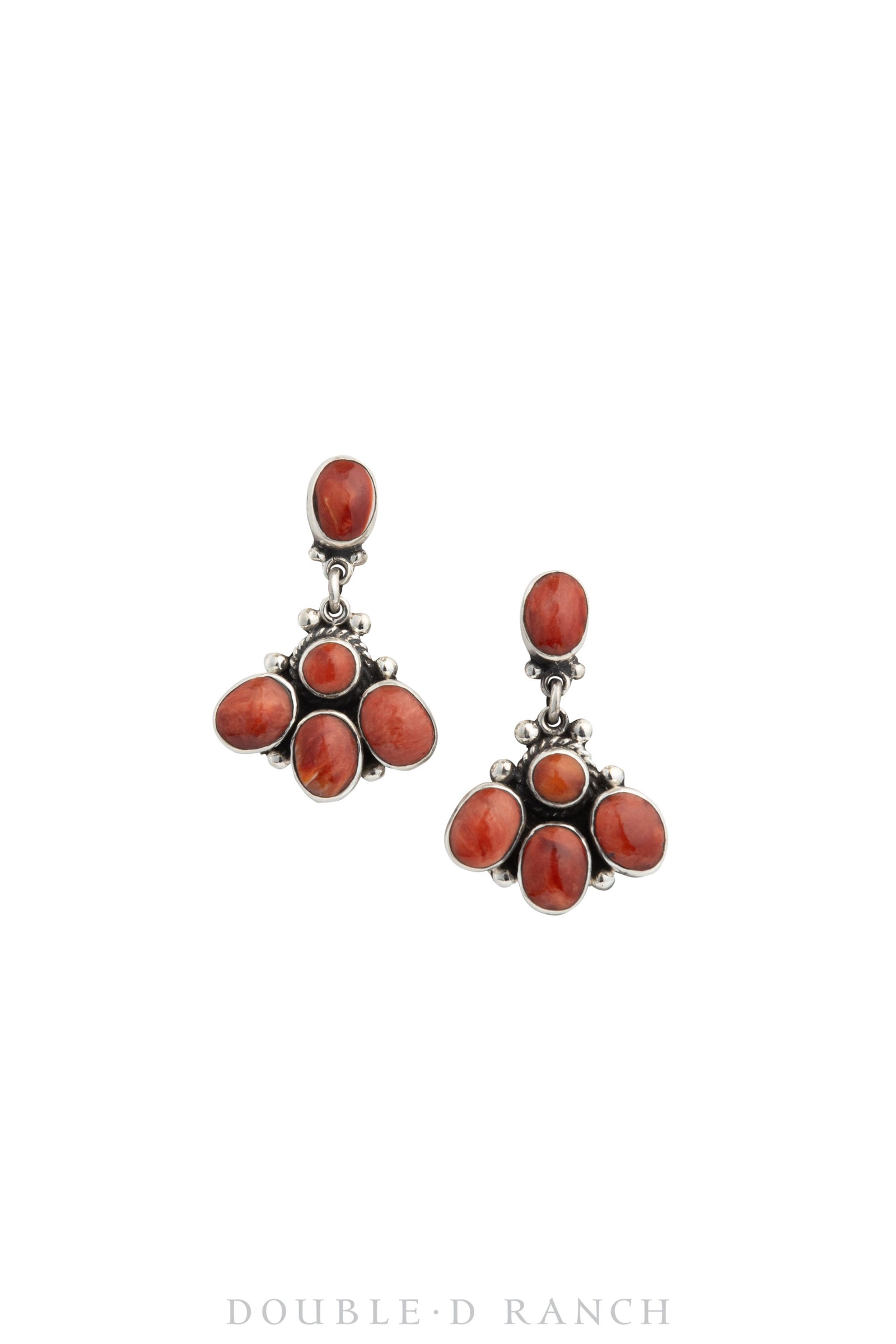 Earrings, Federico, Drop, Red Spiny Oyster, Hallmark, Contemporary, 1555D