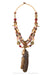 Necklace, Mummy's Bundle, Choker, Feather & Beads, Hallmark, Vintage, 1986