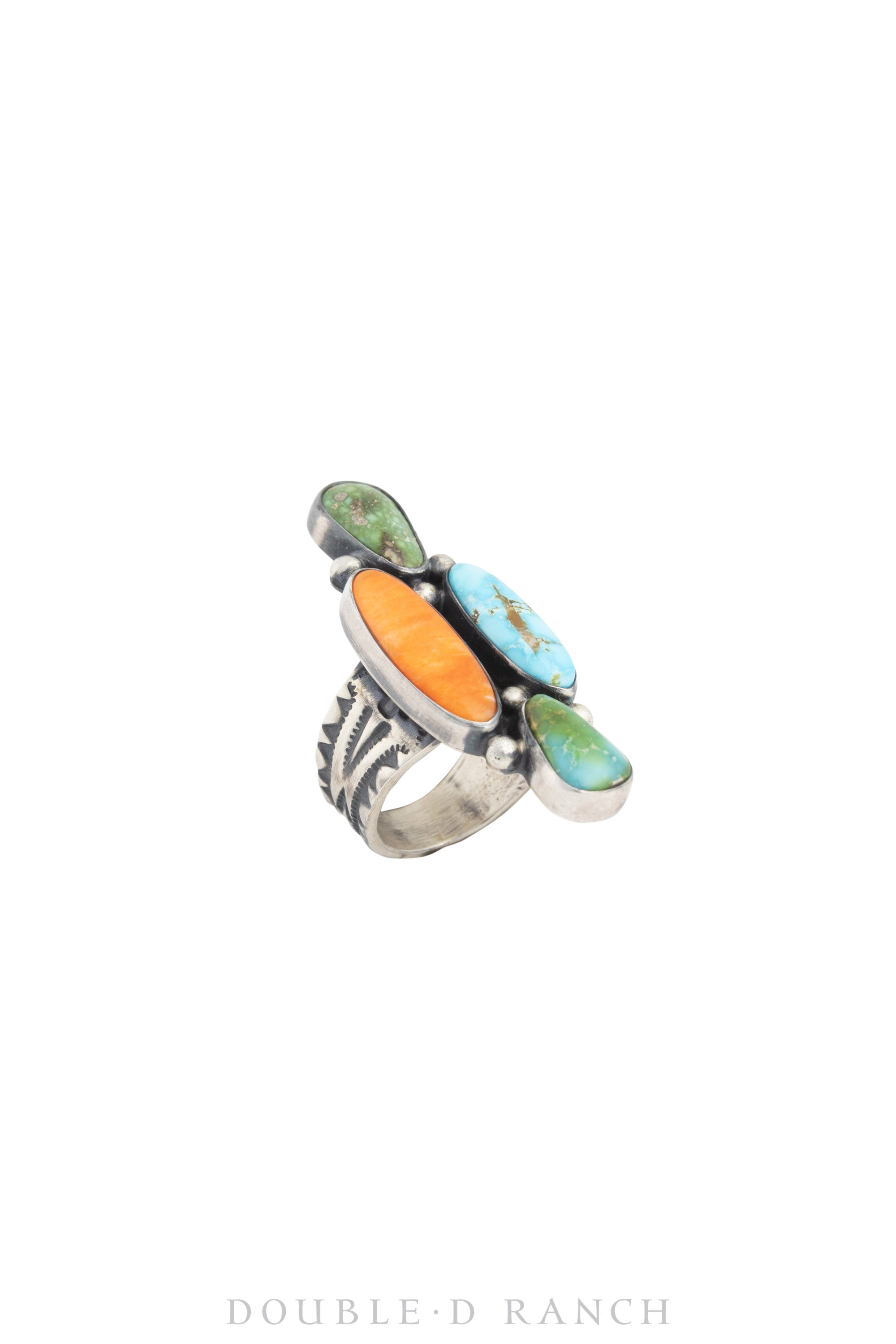 Ring, Statement, Mixed Stones, Hallmark, Adjustable, Contemporary, 1444