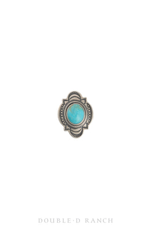 Ring, Natural Stone, Turquoise, Hallmark, Contemporary, 1380
